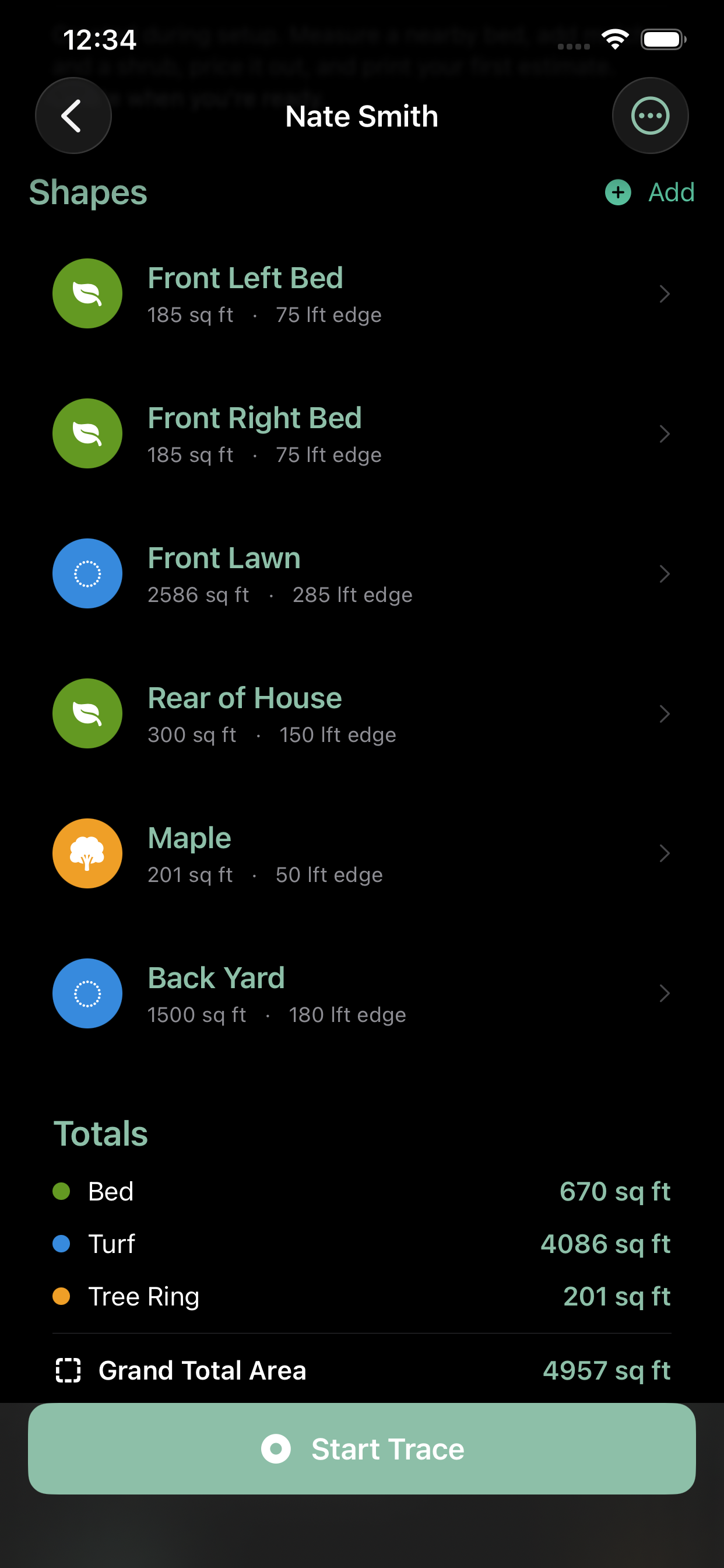 Measure property shapes