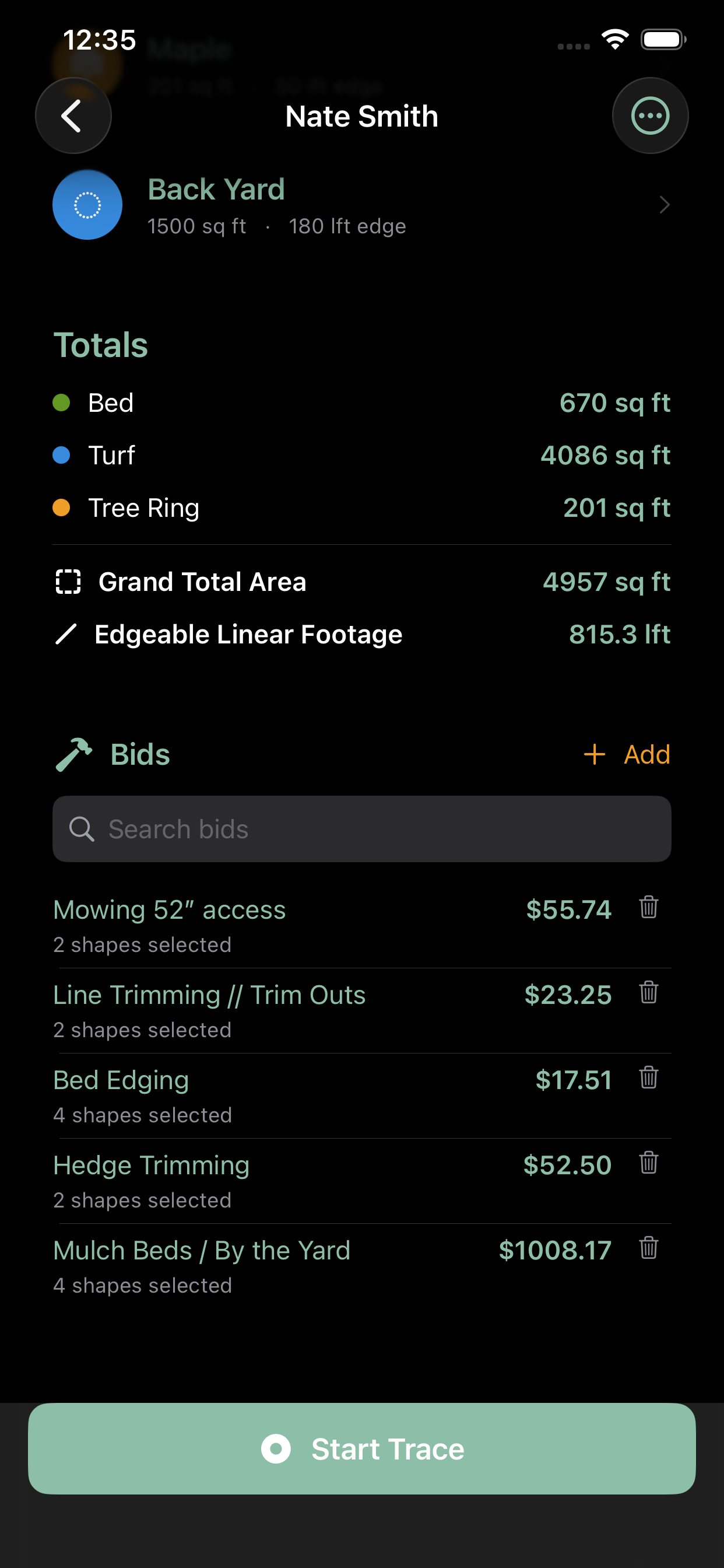 Apply pricing to bid